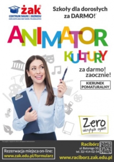 Animator kultury - nowy zawód pomaturalny!