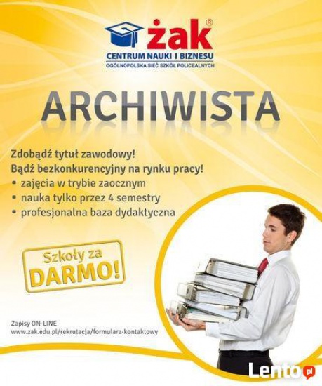 Technik archiwista - nowość w Żaku! 