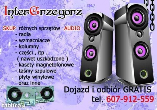 SKUP ELEKTRONIKI , SPRZETÓW AUDIO , KOMPUTERÓW 