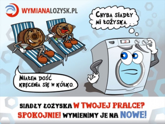 Wymiana łożysk Zbiornik klejony Wanna kompletna pralki
