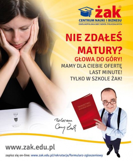 Nie zdałeś matury? Ta oferta jest dla Ciebie!Nie zdałeś matury?