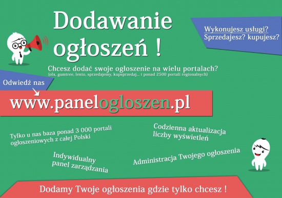 Dodawanie ogłoszeń. Dodamy ogłoszenie za Ciebie!