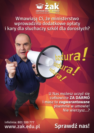 ŻAK - nauka ZA DARMO bez ukrytych opłat!