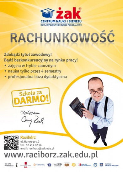 Technik rachunkowości - zawód w 2 lata ZA DARMO!