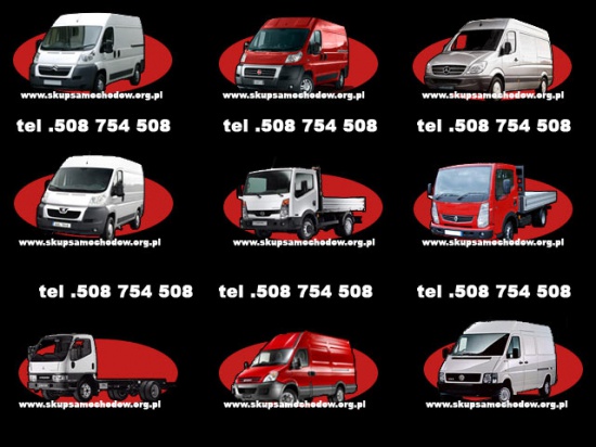 Skup Samochodów Dostawczych Mercedes Sprinter/Fiat Ducato/Citroen Jumper/Peugeot Boxer/ Volkswagen l