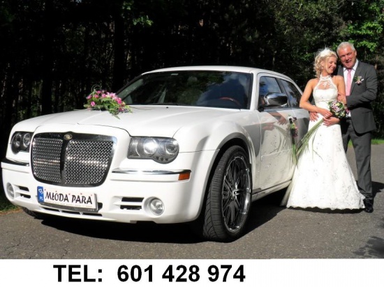 Chrysler 300c bialy (nie kosc słoniowa) auto do ślubu Cały Slask