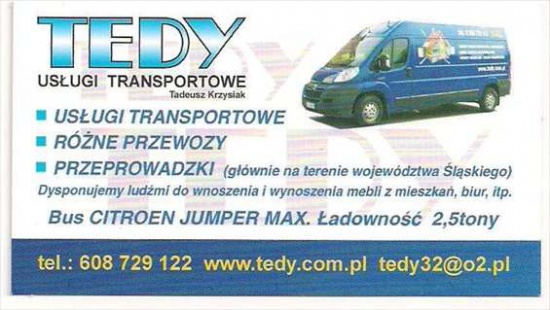 TANIE USŁUGI TRANSPORTOWE PRZEWOZY I PRZEPROWADZKI.